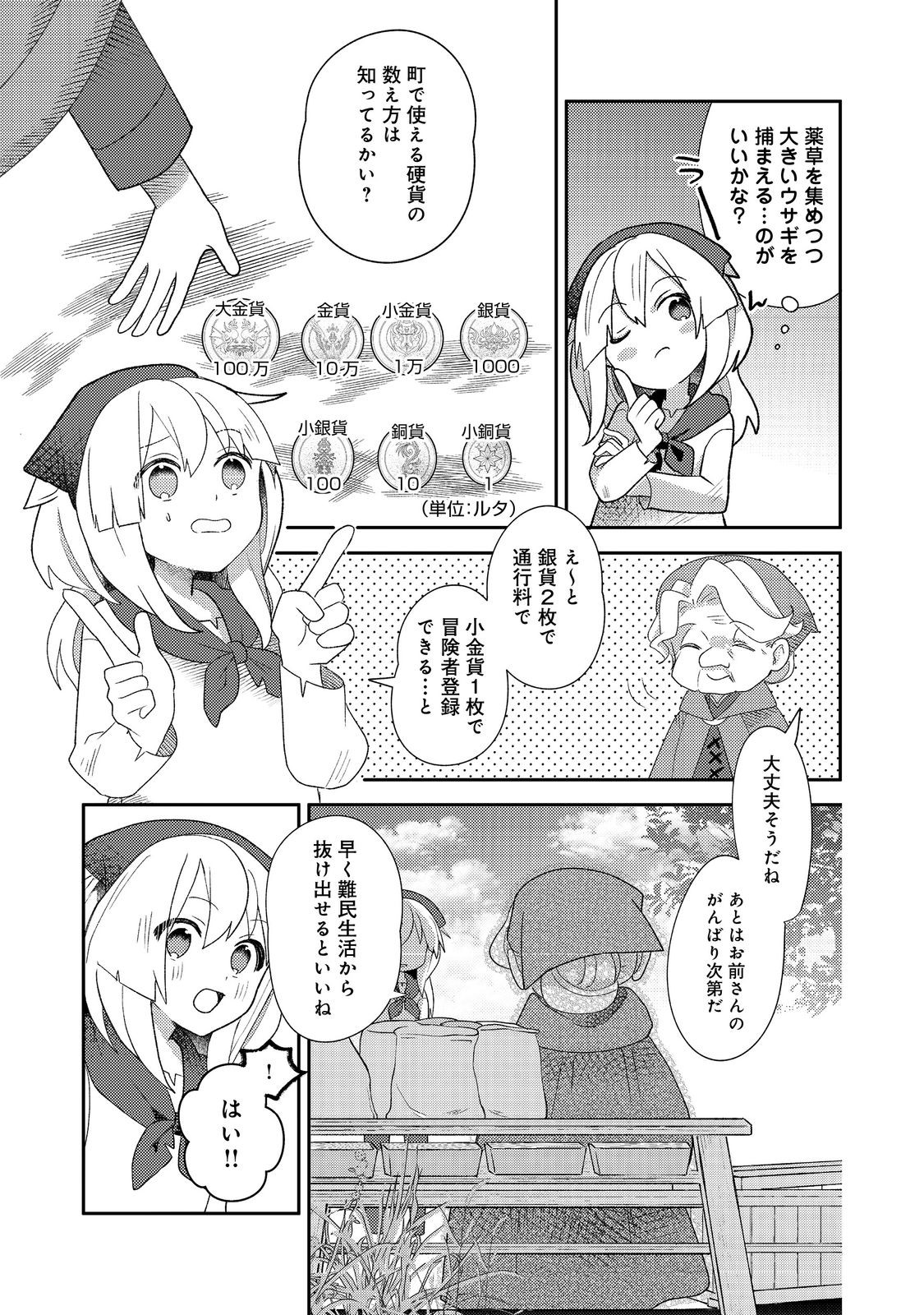 転生難民少女は市民権を0から目指して働きます！@COMIC 第3話 - Page 19