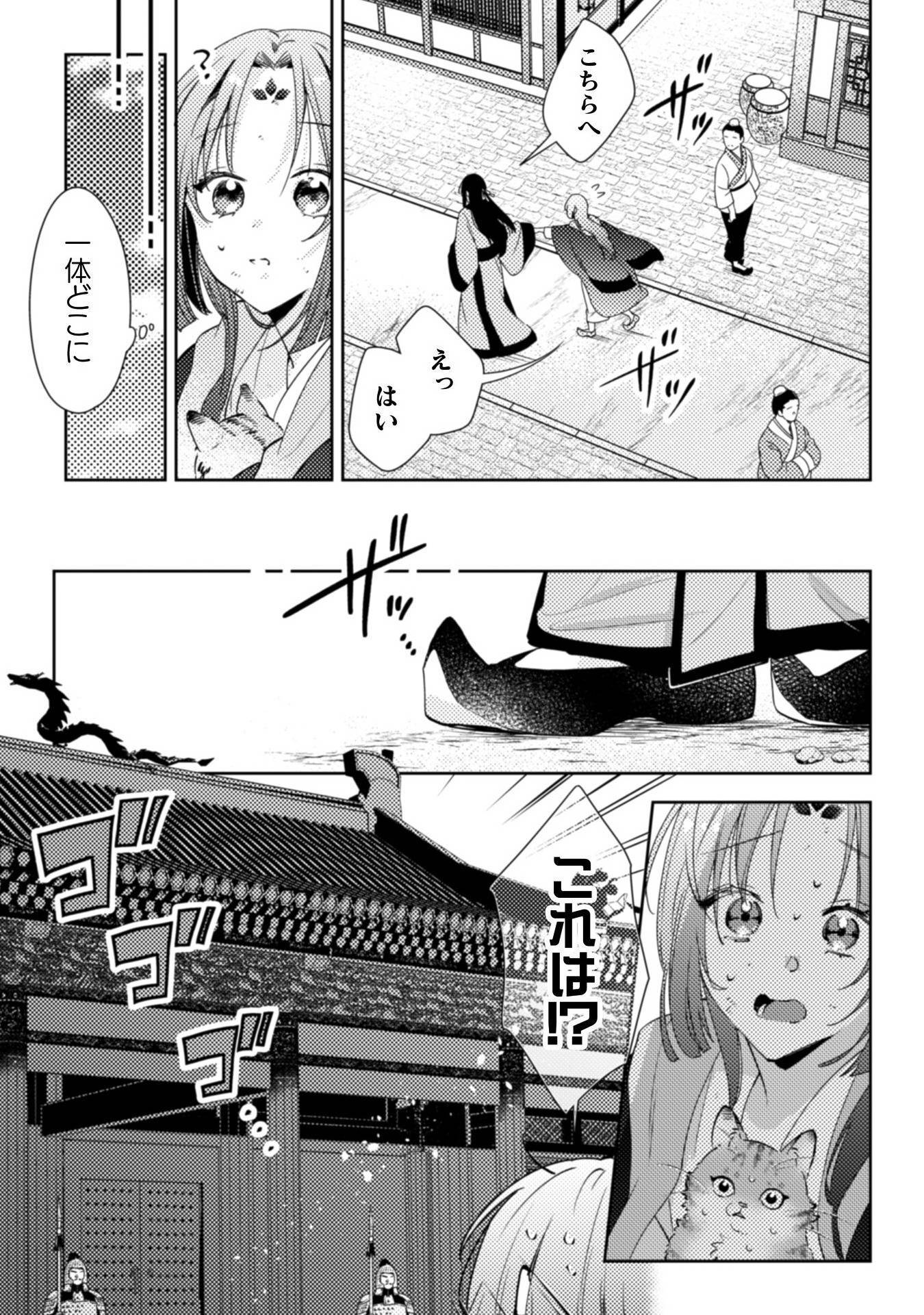 七十二候ノ国の後宮薬膳医～見習い陶仙女ですが、もふもふ達とお妃様の問題を解決します～ 第1話 - Page 37