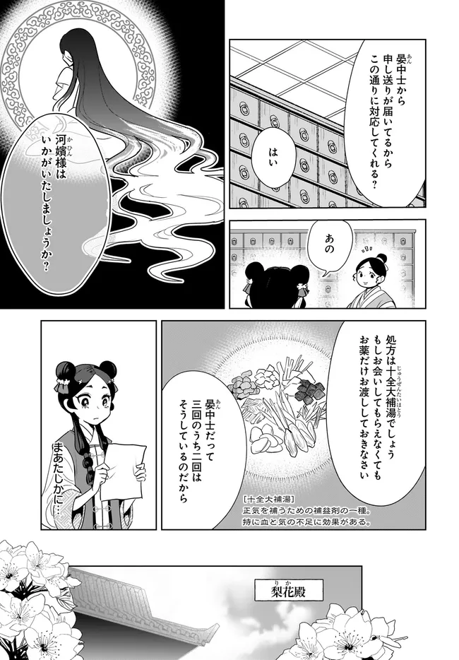華は天命を診る 莉国後宮女医伝 第7.1話 - Page 3