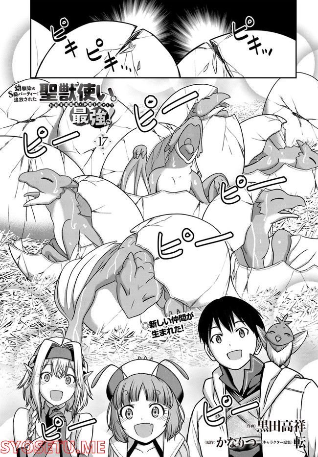 幼馴染のS級パーティーから追放された聖獣使い。万能支援魔法と仲間を増やして最強へ！ - raw - 第17話 - https://jppp.mangajikan.cc/jppp/05140428/dqf2msmqmy0.jpg