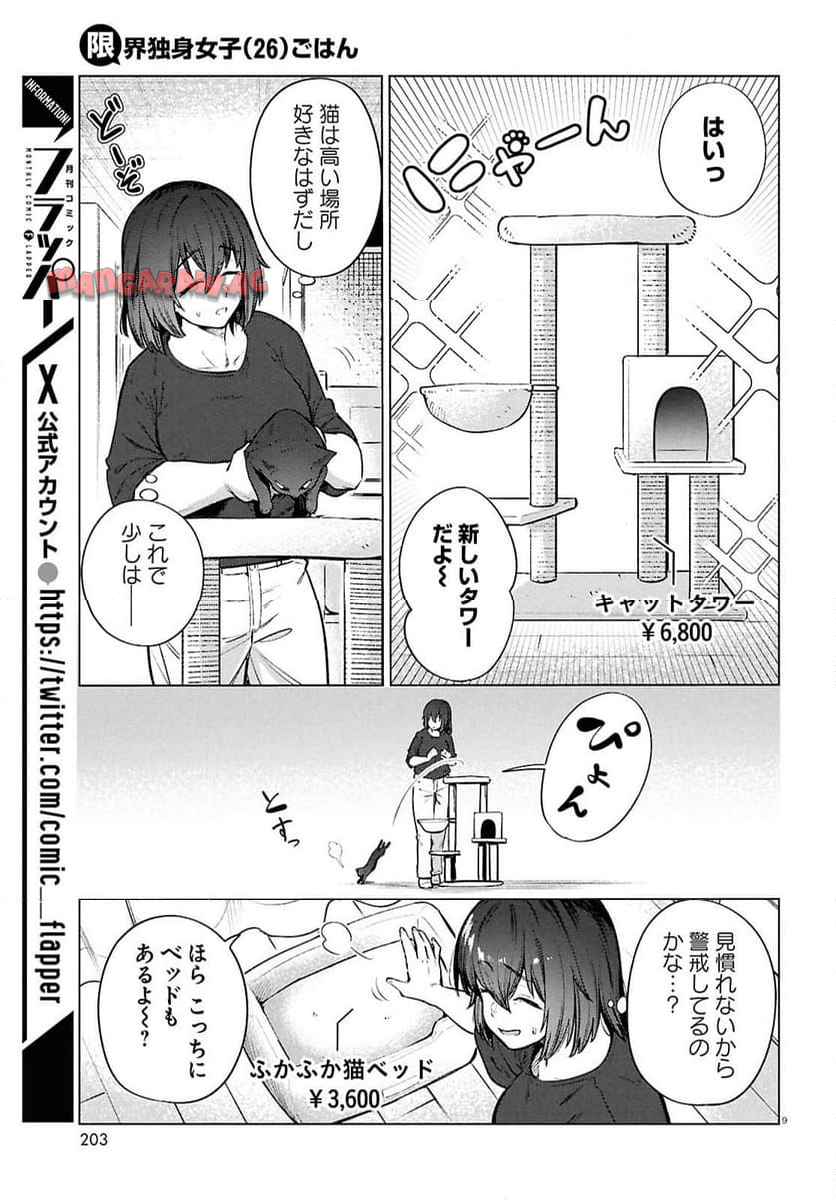限界独身女子ྺ)ごはん 第25話 - Page 9